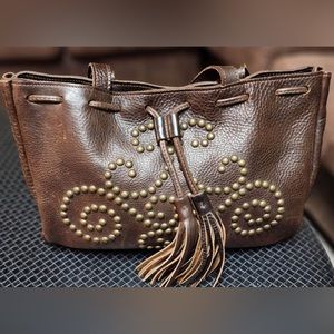 Two Bar West Brown Leather